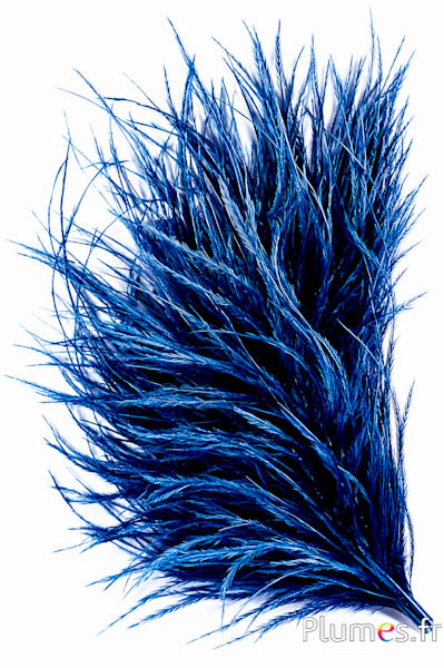 Struisvogel lont zonder hart - 10 cm - donkerblauw